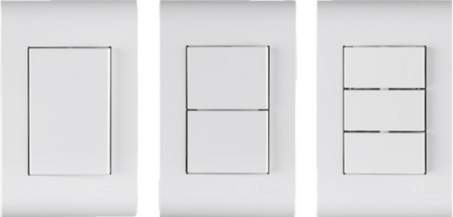 나노 전기 오딧세이 SIMPLE 스위치 1구 화이트 + 스위치 2구 화이트 + 스위치 3구 화이트 세트, 1세트