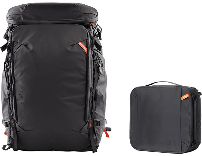 피지와이텍 원프로 플렉스 백팩 30L + 카메라 인서트 M 세트 P-CB-390, 1세트, 블랙
