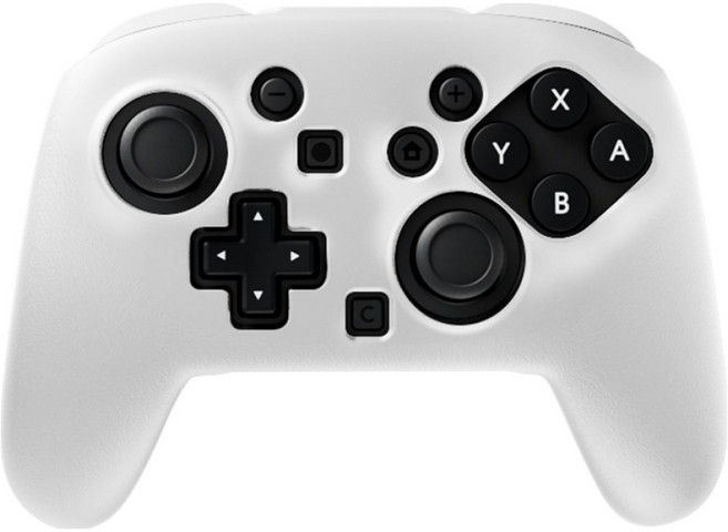 테크라인 닌텐도 스위치2 프로콘2 케이스 프로컨트롤러2 논슬립 실리콘커버, 화이트, 1개, NS2-2507-SC2