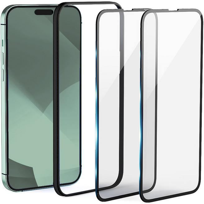 구스페리 5DX 풀커버 강화유리 휴대폰액정보호필름 2p 세트, 1세트