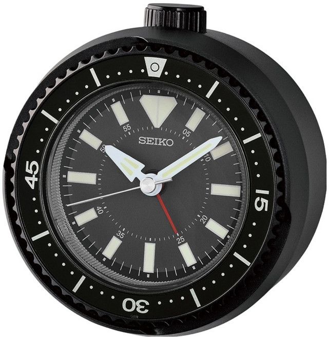 SEIKO 精工 桌鐘 QHE207K, 黑色