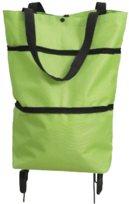 디블릭 휴대용 접이식 바퀴달린 장바구니, 그린, 1개