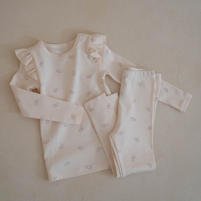 피카부 아동용 피카비 셔링 실내복 상하의 세트