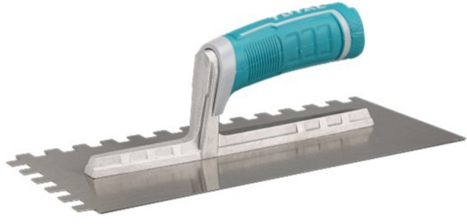 토탈툴스 공구 미장공구 흙손 톱니 280 x 130 mm, 1개