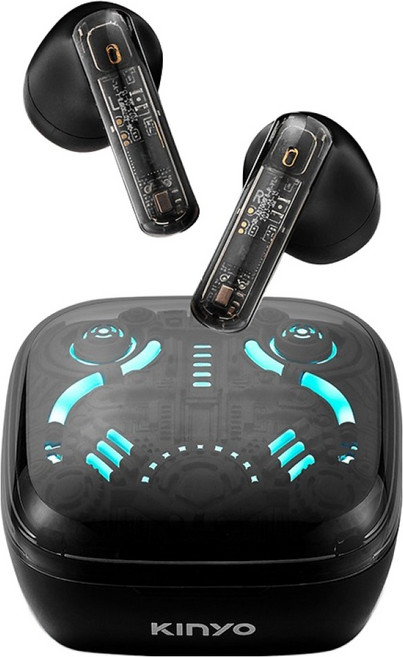 Kinyo Opera Wireless ENC 半入耳式 無線耳機 Bluetooth 5.3 IPX5 電競模式 90H Playtime 黑色 BTE-3909