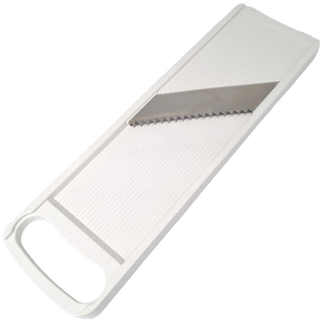 로이홈 김장 무채 채썰기 와이드 스텐 채칼 슬라이서, 화이트, 1개