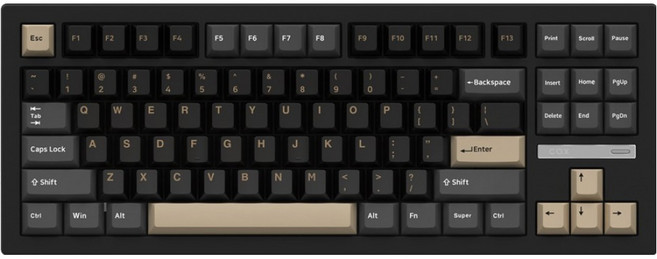 COX 유무선 기계식 텐키리스 키보드, 블랙로얄바닐라아이스크림축, CK88, 제조사축