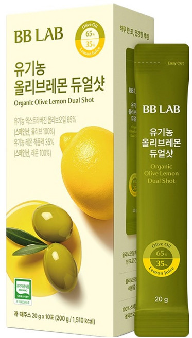 비비랩 유기농 올리브레몬 듀얼샷, 200g, 1개