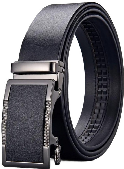 本革職人 男仕簡約經典時尚系列自動扣真皮皮帶 金屬磨砂款