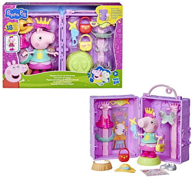 해즈브로 페파피그 옷입히기 피규어 세트 G1017, 혼합색상, 1세트