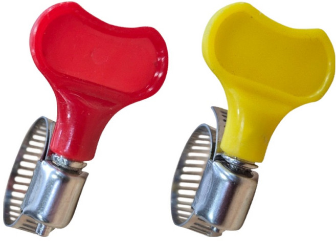 월드크린 나비 호스 고정 밴드 랜덤발송, 2개