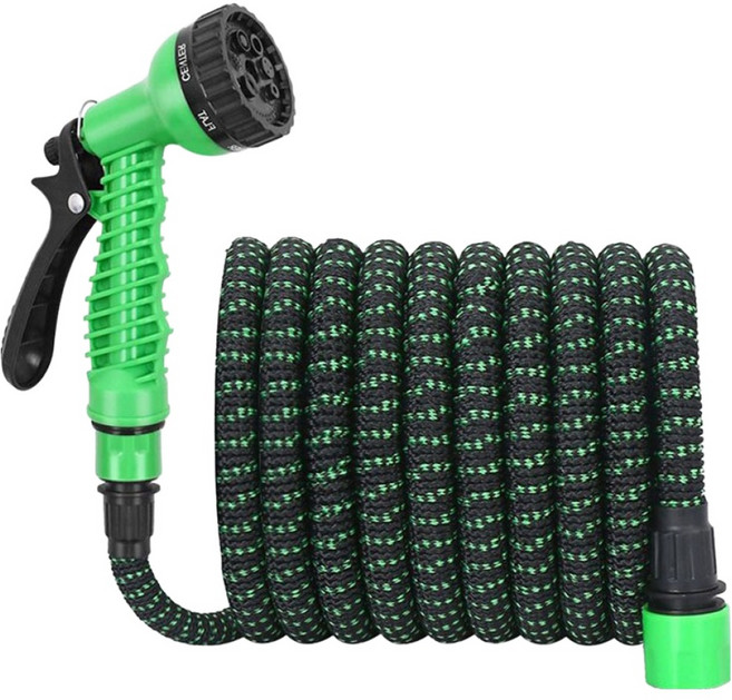 고압 가정용 베란다 정원 꼬임방지 물호스 세트 5~15m, 혼합색상, 1개
