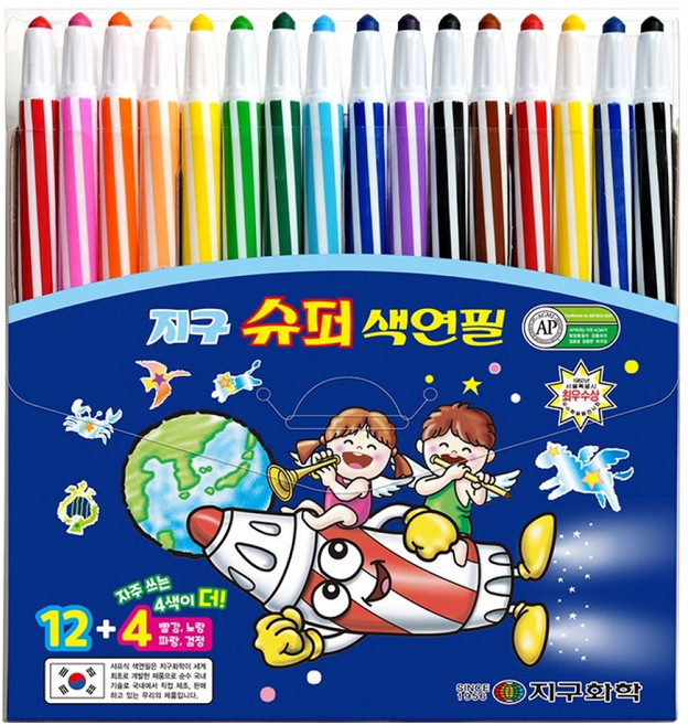 지구화학 슈퍼 색연필, 16색, 1개