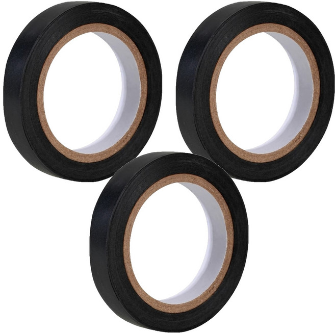 소울리치 편리한 라켓 골프 낚시대 로드 마감테이프, 블랙, 3개