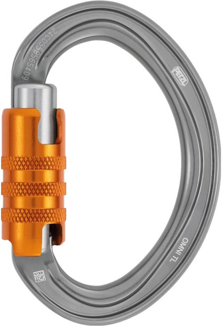 페츨 옴니 트라이액트 자동잠금 카라비너 AP-M037BA00, 그레이, 1개