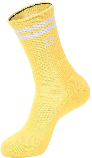 REXY 얼라인 더블 쿠션 오버 크루 양말