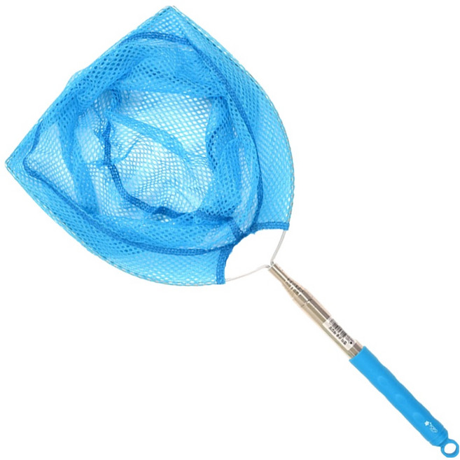 포포팬시 길이조절 고급형 자연학습 곤충채집 놀이 잠자리채 블루, 1개