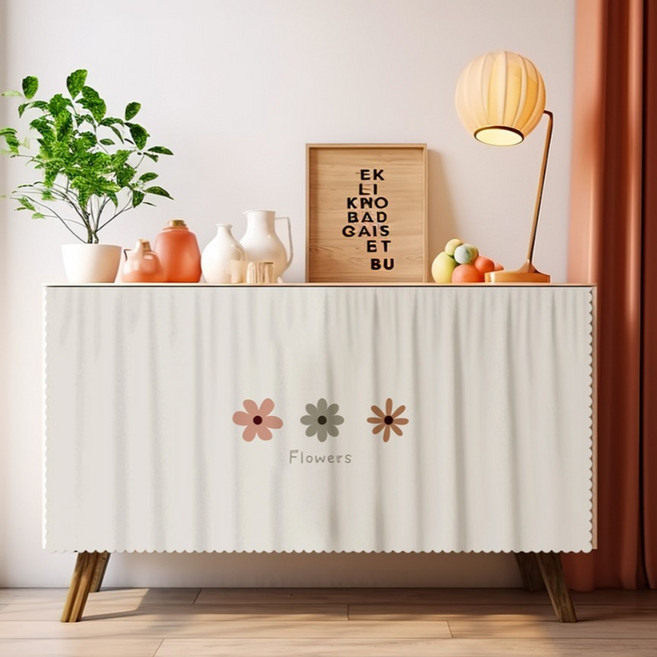 KODACHIEF 러블리한 장식장패브릭커튼