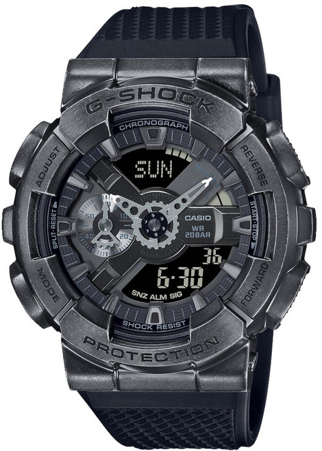 CASIO 卡西歐 G-SHOCK 工業風仿舊金屬雙顯手錶 GM-110VB-1ADR