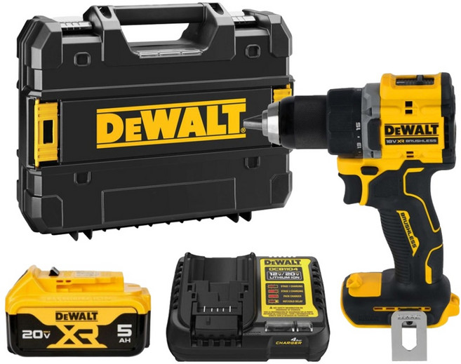 디월트 브러쉬리스 드릴 드라이버 20V 맥스 본품 + 충전기 + 배터리 DCD794P1T-KR, 1세트