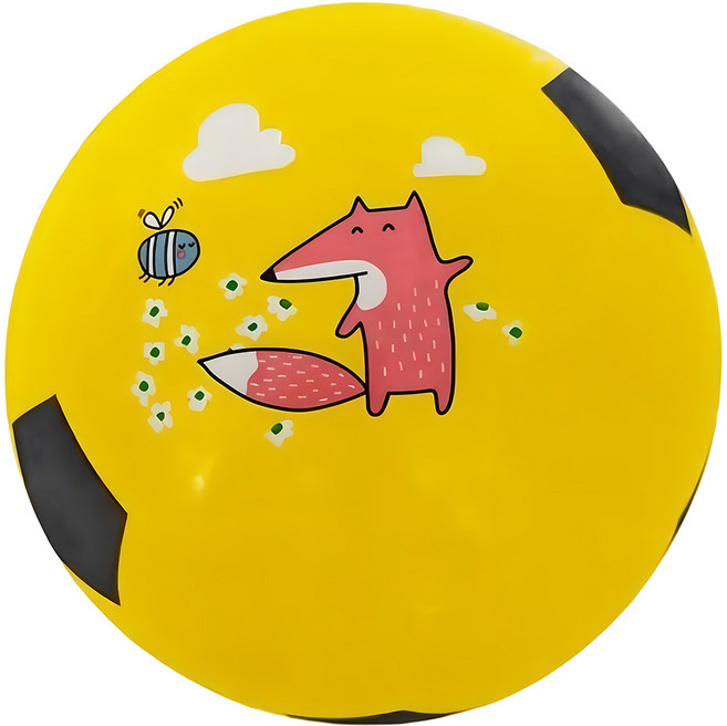 新台圖書 樂彩森林兒童運動足球, 1個, 黃色