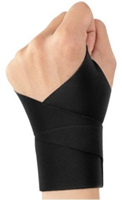 플레인휴 건막 TFCC 고정형 통기성 얇은 압박 손목 보호대 블랙 좌, 1개