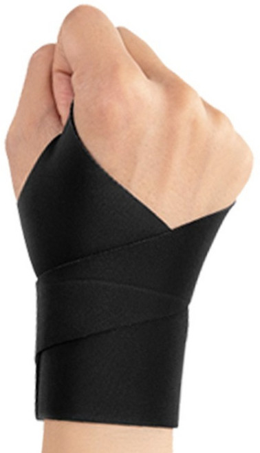플레인휴 건막 TFCC 고정형 통기성 얇은 압박 손목 보호대 블랙 우, 1개
