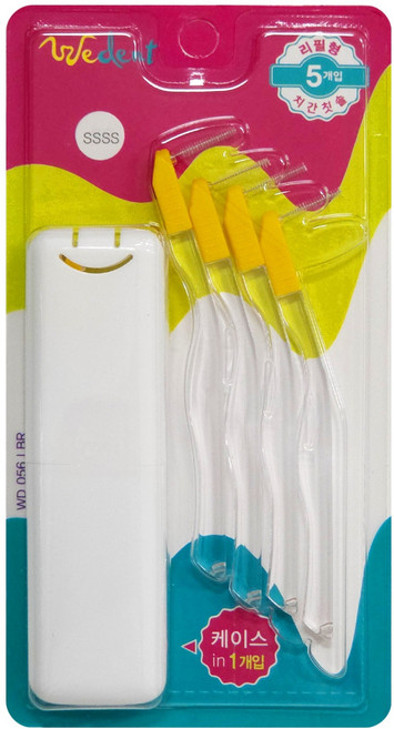 위덴 L타입 치간 칫솔 리필형 SSSS, 1개, 5개입, 0.5mm