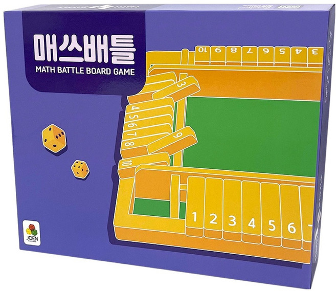 매쓰배틀 사칙연산 보드게임, 혼합색상, 1개