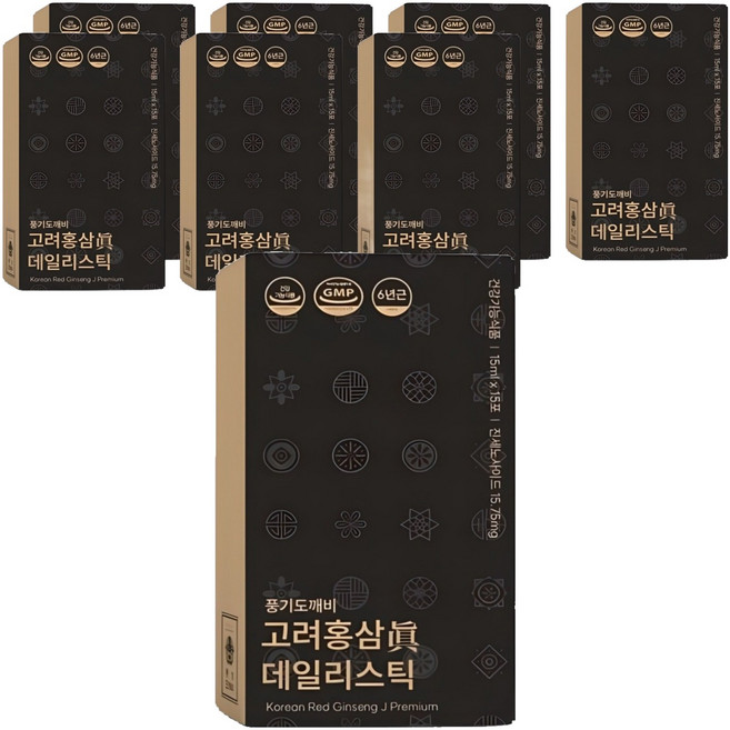 풍기도깨비 고려홍삼진 6년근 데일리스틱 120p, 15ml, 120개