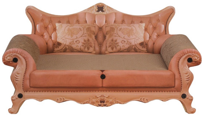 웨이비데이즈 고양이 카레브 럭셔리 소파형 스크래쳐, 브라운, 1개