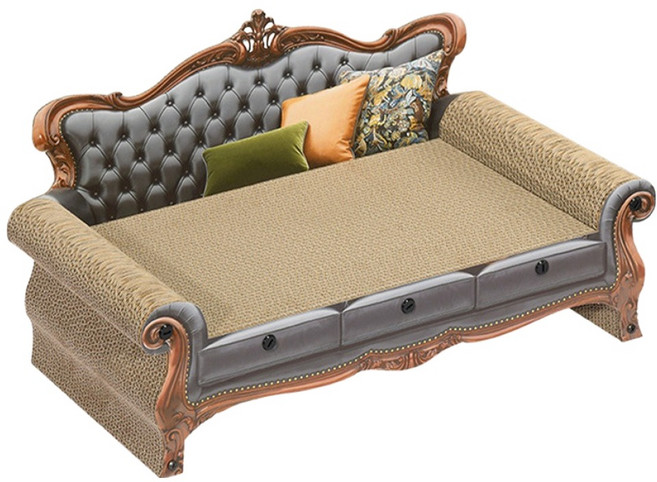 웨이비데이즈 고양이 엘로이 레트로 소파형 스크래쳐, 그레이, 1개