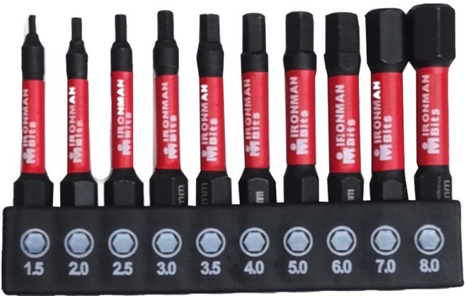 디케이켈슨 육각 드라이버 비트 10종 세트 DK-XB02, 1개