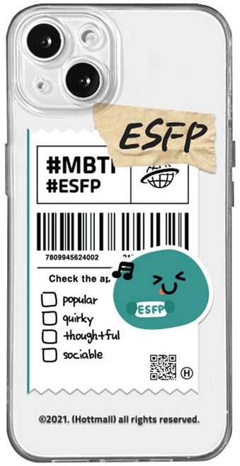 hottmall MBTI系列 ESFP 透明手機殼