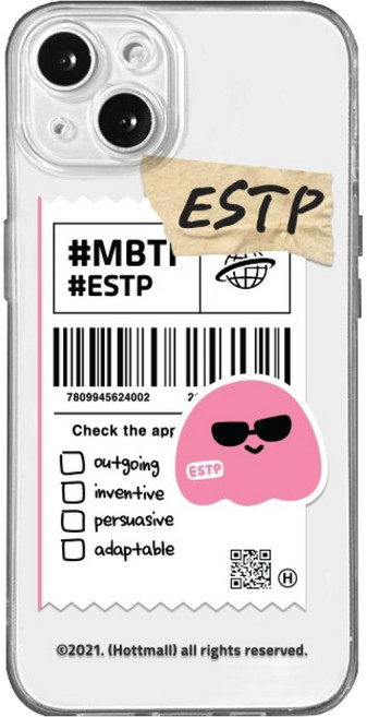 hottmall MBTI系列 ESTP 透明手機殼