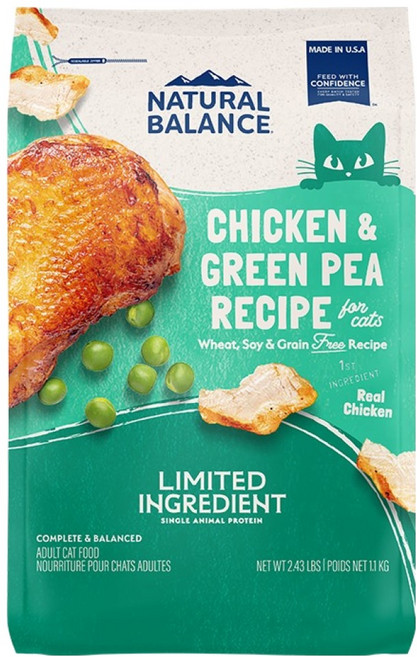 내추럴발란스 고양이 LID 완두와 닭고기 기능성 사료, 닭, 1.1kg, 1개