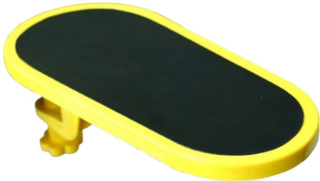 코모스코 편안한 테이블 키보드 마우스 팔걸이 270 x 140 mm, 옐로, 1개