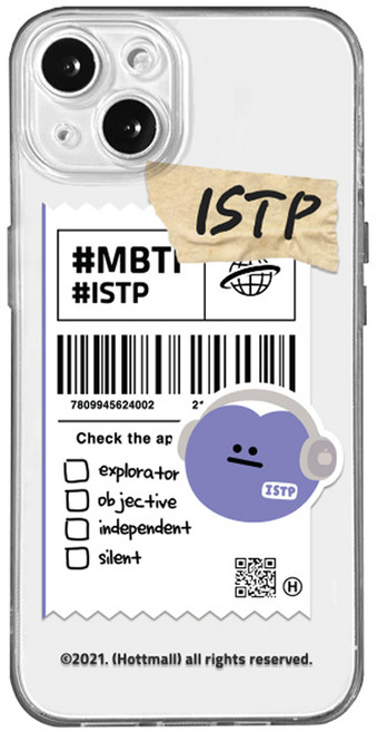 hottmall MBTI 系列 ISTP 透明手機殼