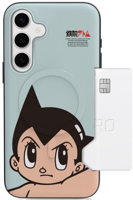 Astro Boy 原子小金剛 憤怒臉 MagSafe 卡片收納防撞手機殼