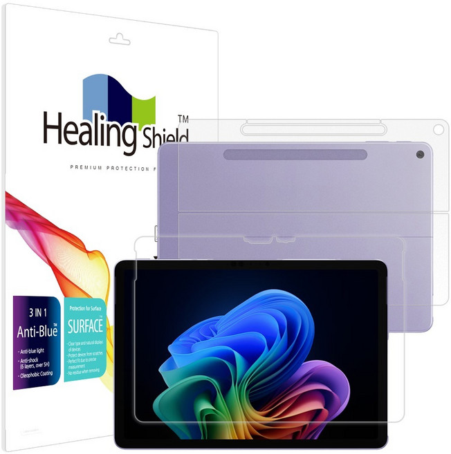 힐링쉴드 서피스프로 12 액정보호필름 전후면 세트, 1세트