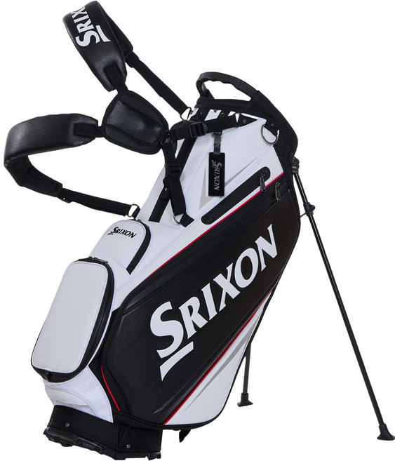 스릭슨 골프 투어 스탠드 캐디백 GGC-S204L, WHITE + BLACK