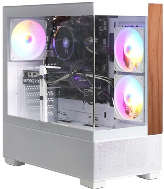 주연테크 2025 카운터 D6 라이젠5 라이젠 9000 시리즈 지포스 RTX 5070 Ti, 화이트, D696X57T-W, 512GB, 16GB, Free DOS