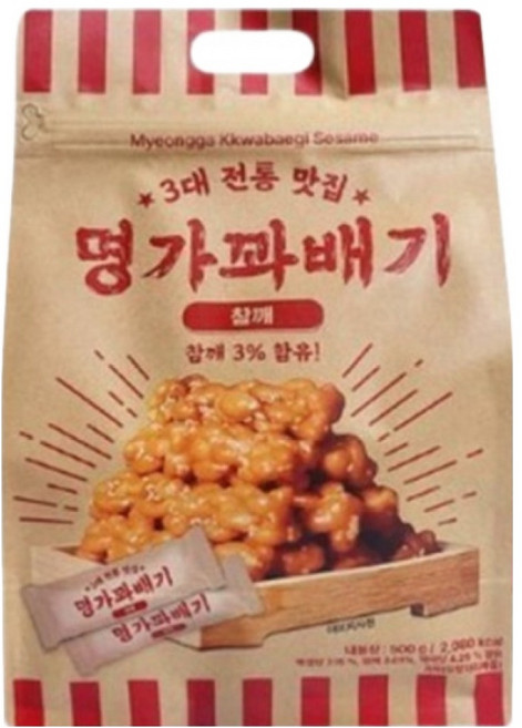 명가꽈배기 참깨 오리지널, 500g, 1개