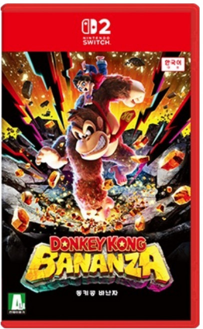 닌텐도 스위치2 동키콩 바난자 한글판 게임 칩 팩, BEE-P-AAACA(KOR)