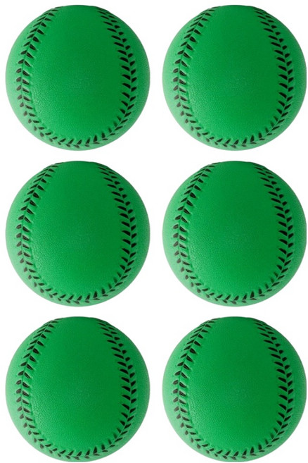 마샤투 PU 소프트 야구공 그린, 6개