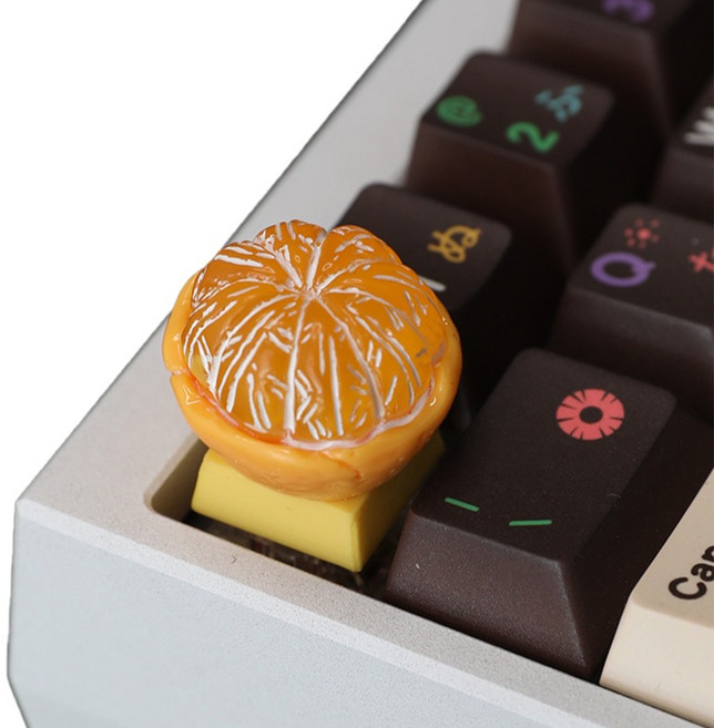 거친언니 귀여운 과일 기계식 키보드 캡 키캡, 오렌지