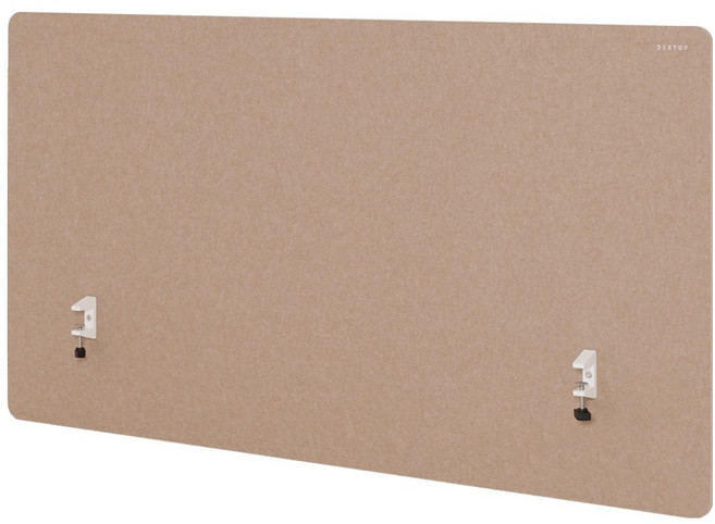 덱스탑 데스크 스크린 파티션 1400, 엠버 베이지