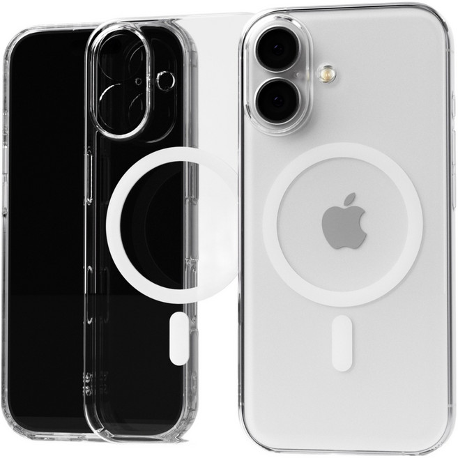 엑씨 에어슬림 맥세이프 호환 강한자력 변색없는 고투명 생폰 느낌 휴대폰 케이스