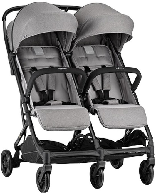 잉글레시나 뉴 트윈스케치 절충형 쌍둥이 유모차, 사틴 그레이