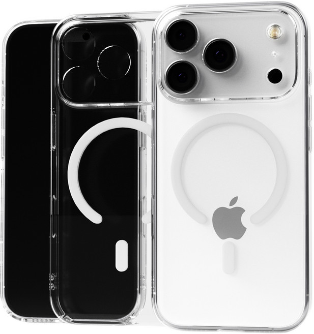 엑씨 에어슬림 맥세이프 호환 강한자력 변색없는 고투명 생폰 느낌 휴대폰 케이스